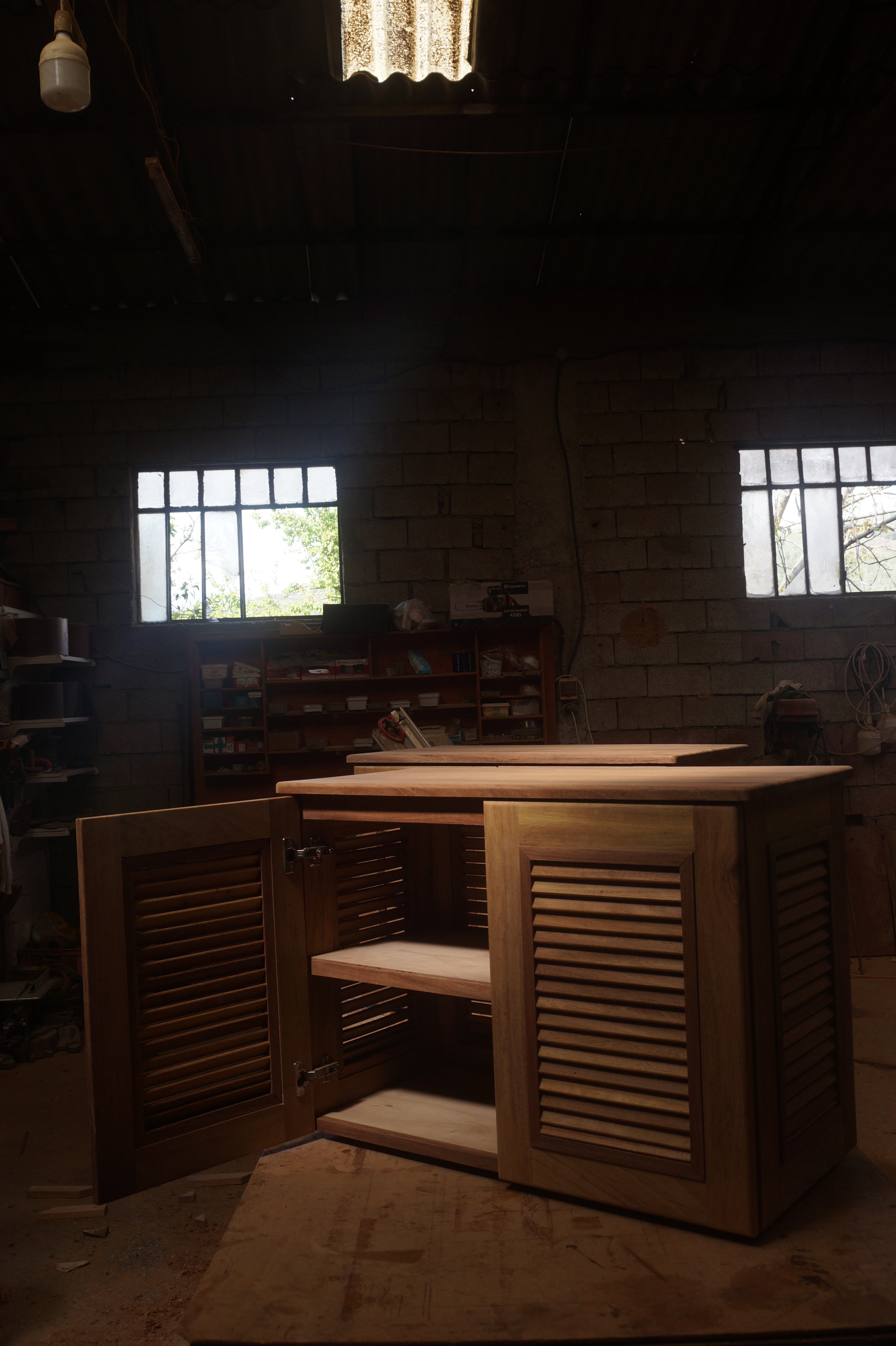 Masif Teak Marin Dolap